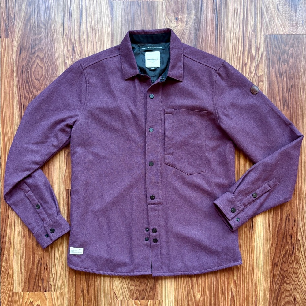 Marshall Artist Wool Blend CPO Casual Button Down Shirt (Size S)